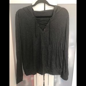 Grey light weight hoodie